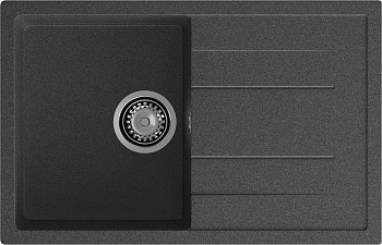 GRANFEST Мойка композит QUADRO GF-Q--780L  чаша с крылом 780*500 мм графит арт.GF-