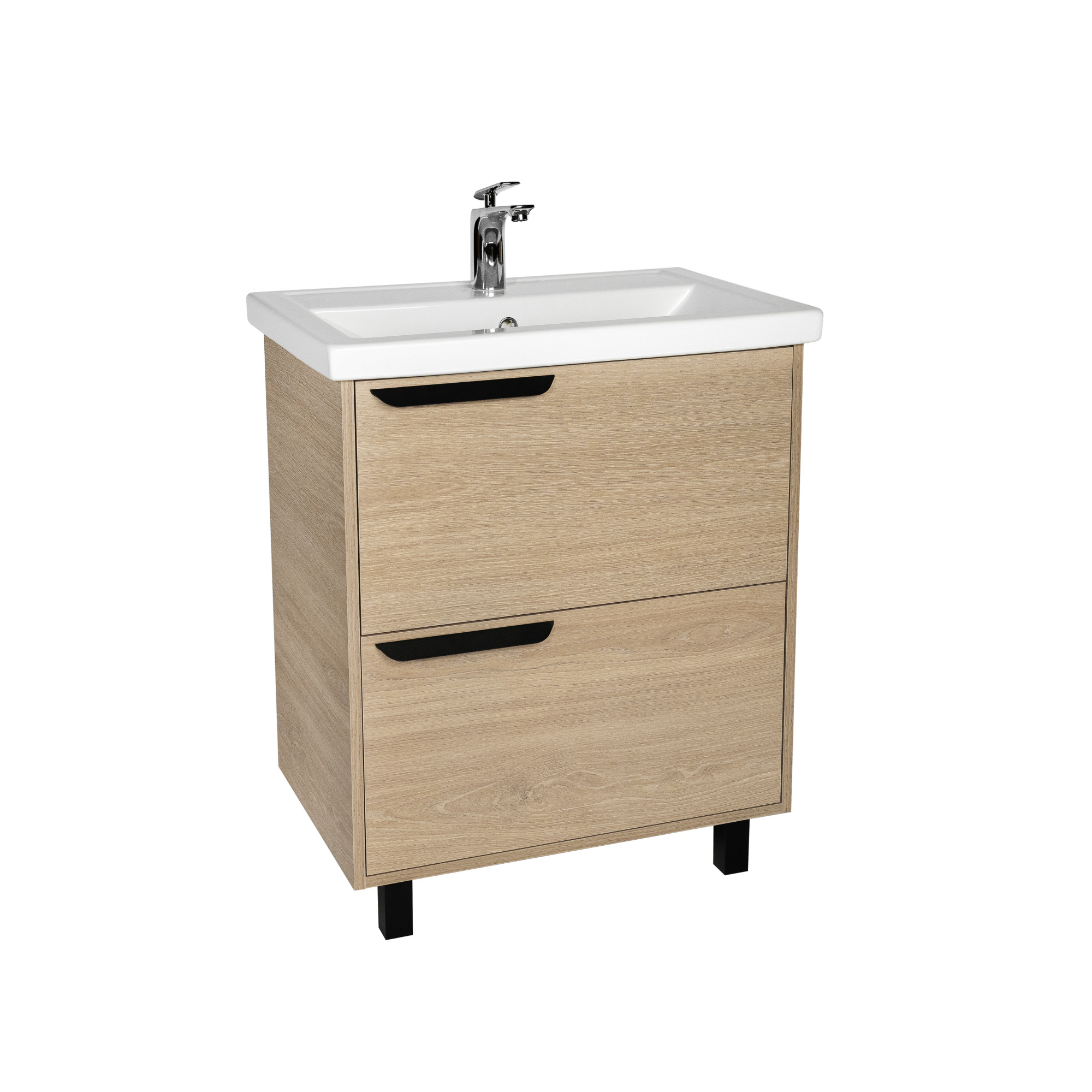 Тумба под раковину VIANT КЕЛЬН 60 напольная светлое дерево (VKEL60FOSD-T2Y)