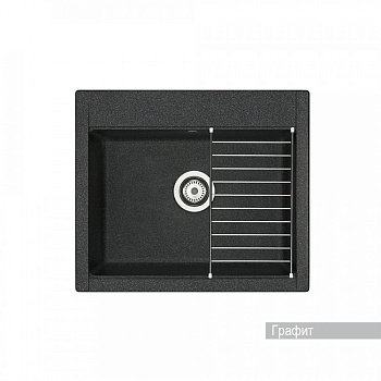 Мойка для кухни  Делия 60 602х517х218 мм, графит