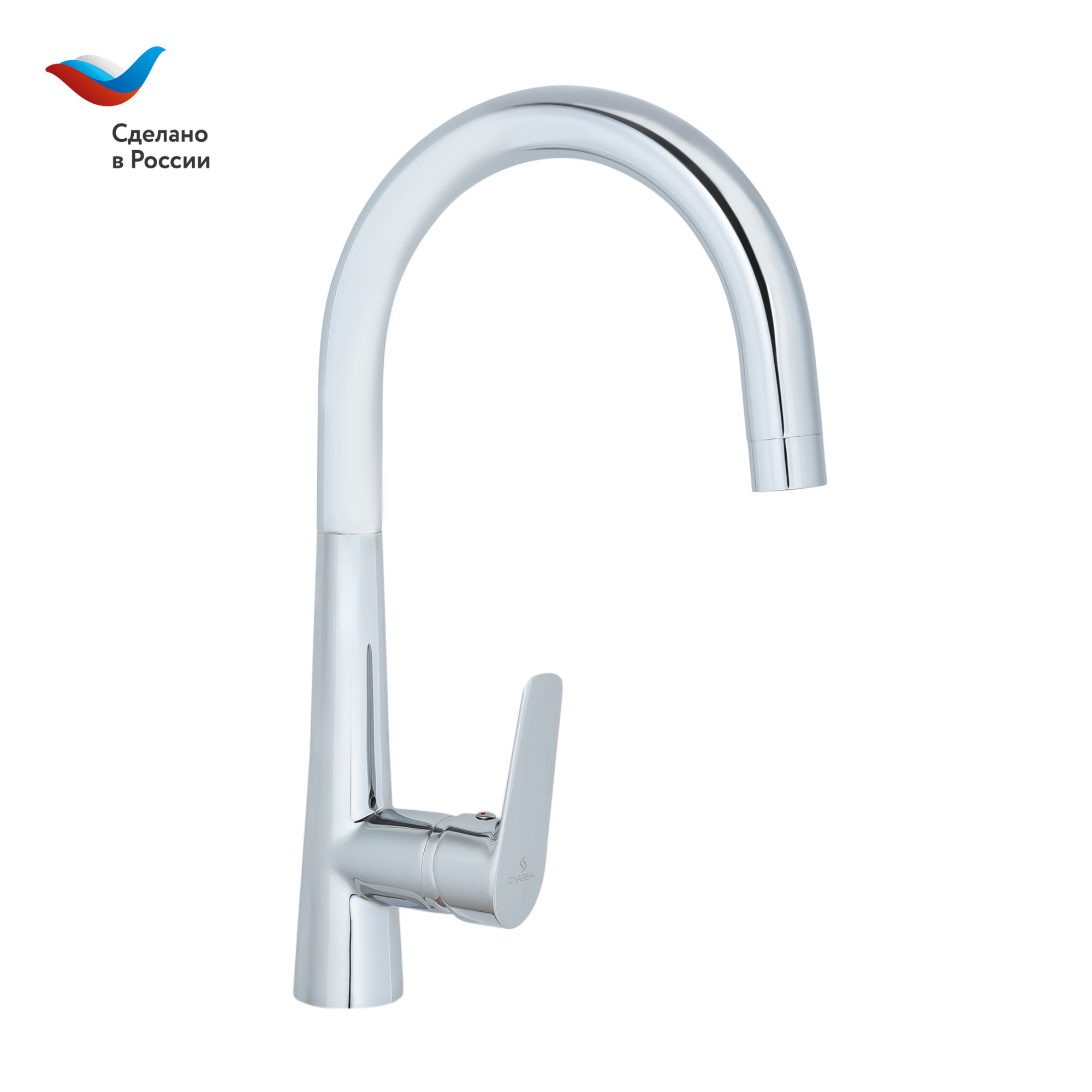 Смеситель для кухни СЛАВЕН Коттедж СЛ-ОД-Г22 хром