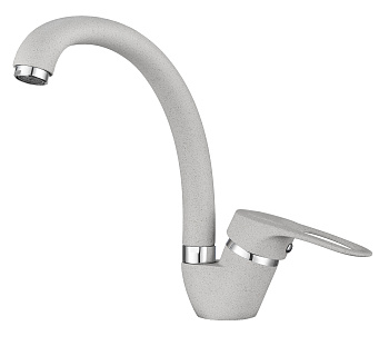 03-ST, БАЗАЛЬТ Смеситель для кухни, сер., GRANULA STANDART