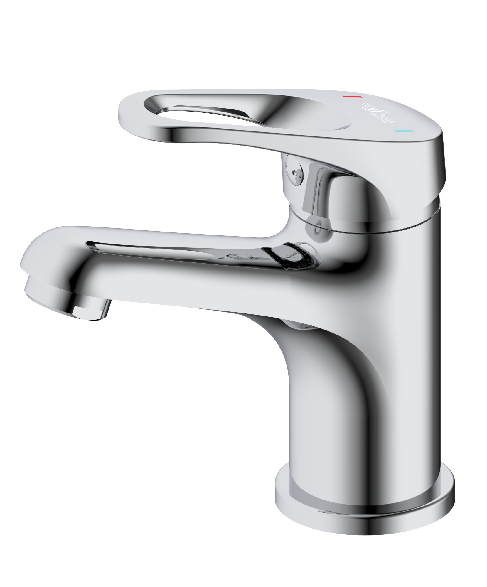 Смеситель ROSSINKA B35-13 для раковины монолитный, хром