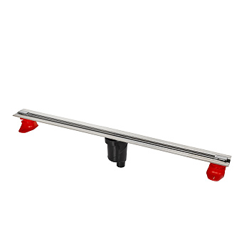 Желоб водосток SUPER Slim 1000, матовый хром, S-сифон D50/105 H50 вертикальный, BERGES