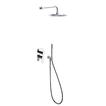 Встраиваемая душевая система с тропическим душем и душевым комплектом ALEXIA K3615021