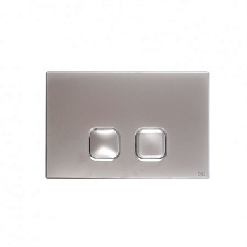 070827 Панель механ. двойная PLAIN, пластик, хром глянцевый, OLI 
