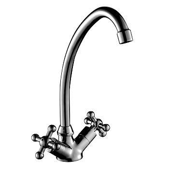 G02 Смеситель для раковины, пов.излив 161мм, р/ДВ, хром, ROS, G02-62