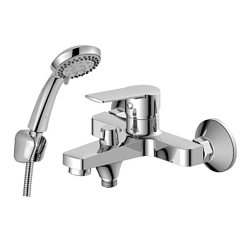 DR22 Смеситель для ванны, монолит.излив 173мм, р/ОД, хром, DR, DR22036