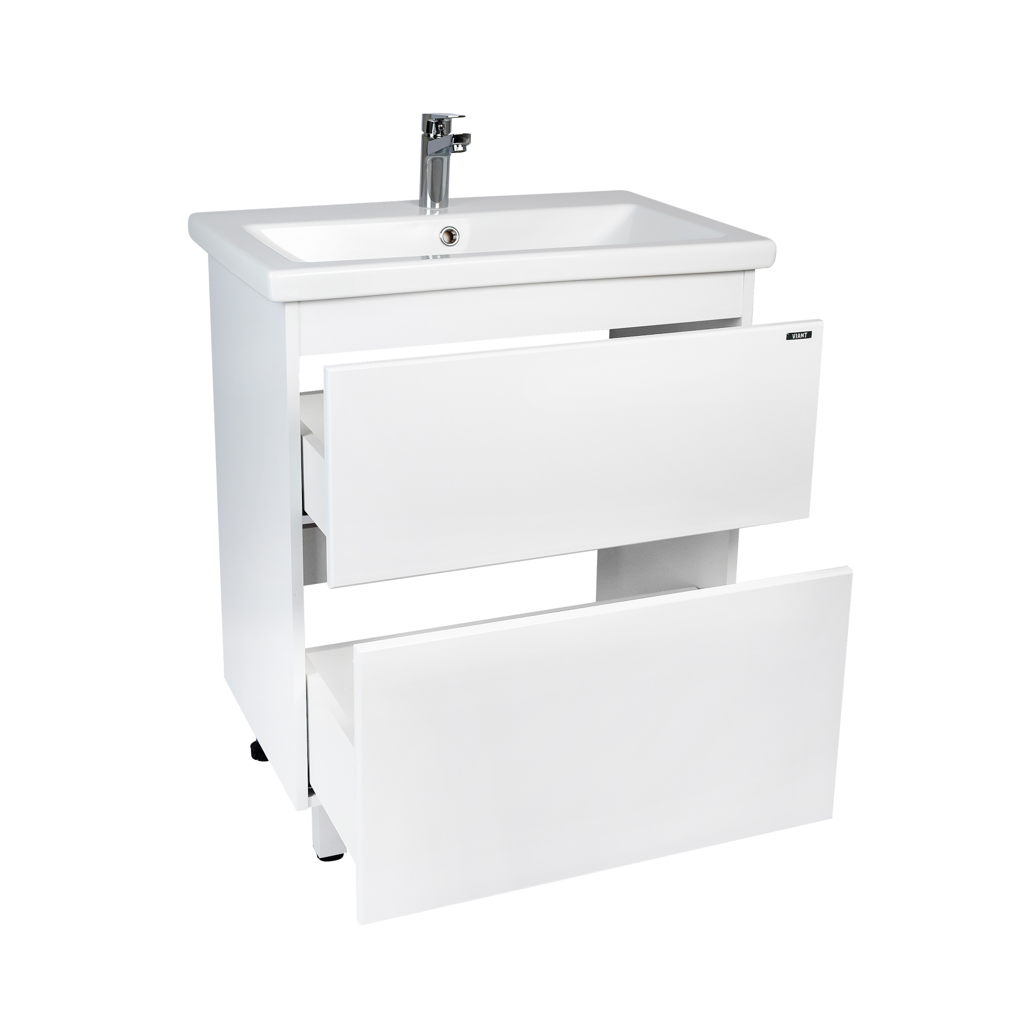 Тумба под раковину VIANT МАЛЬТА 80 напольная белый (VMAL80COBEL-T2Y)
