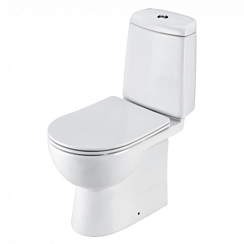 ОСТИН Унитаз-компакт, универс. вып., 2-х р. арм. Oli, сид. дюр. Soft-close, Clip up (тонкое), САНТЕК