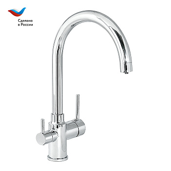 Смеситель для кухни СЛАВЕН Город СЛ-ОД-Д79 с подключением фильтра хром
