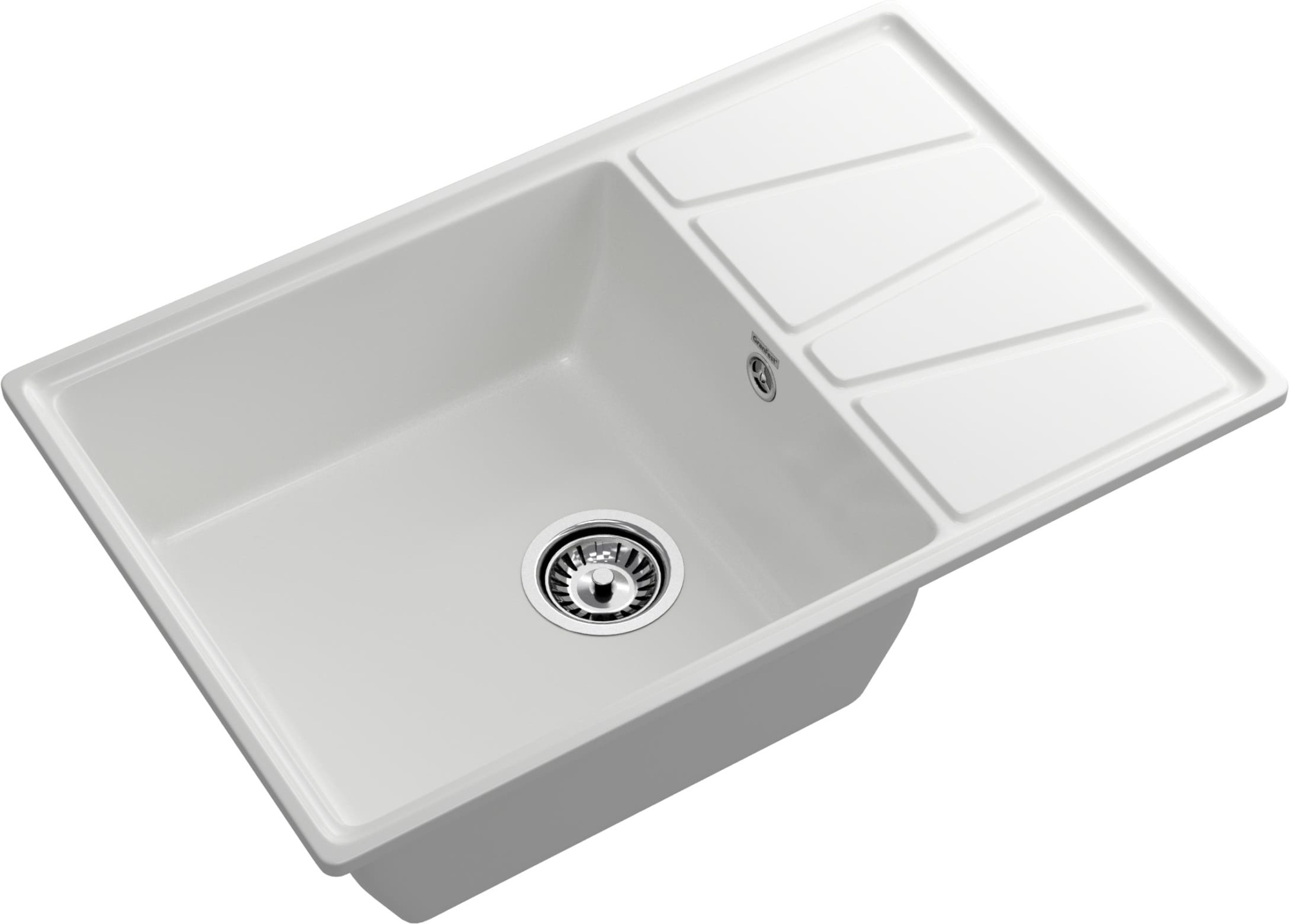 GRANFEST Мойка композит VERTEX, GF-V-780L, чаш+кр 780*500, иней