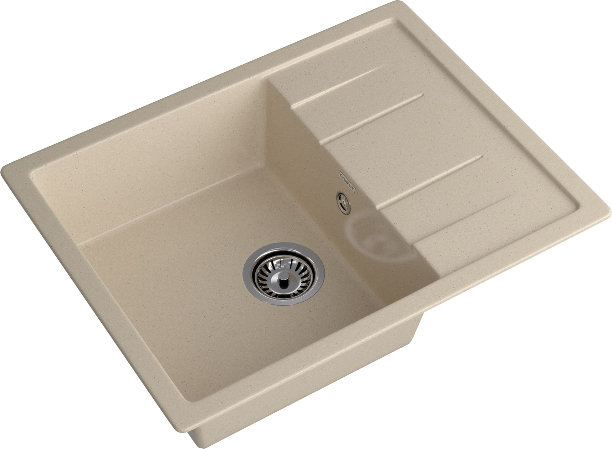GRANFEST Мойка композит QUADRO GF-Q--650L чаша с крылом  650*500мм, кашемир