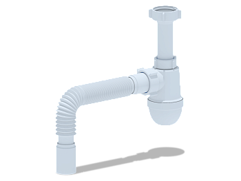 Сифон Ани 1 1/2"* 40без выпуска  с г/тр.40х40, ANI PLAST