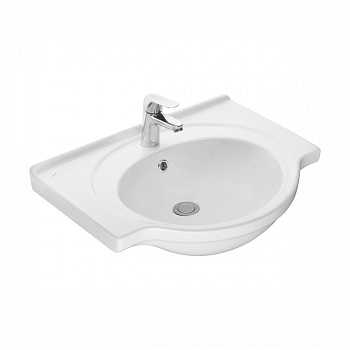 Умывальник мебельный "Сатурн" 60 см. с отв., белый. SANTERI