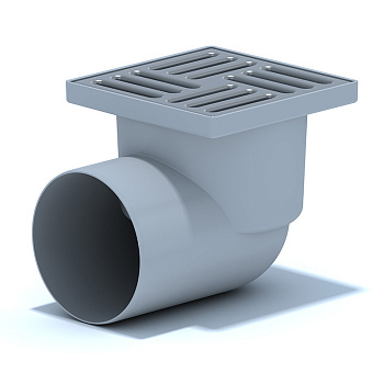 Трап гор.вып.110,н/р реш.15х15 нерж.