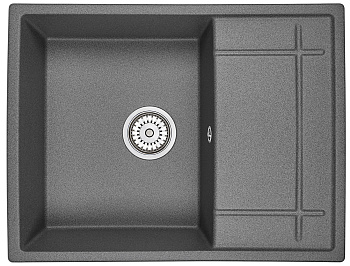 Кухонная мойка GRANULA (6501, ГРАФИТ)