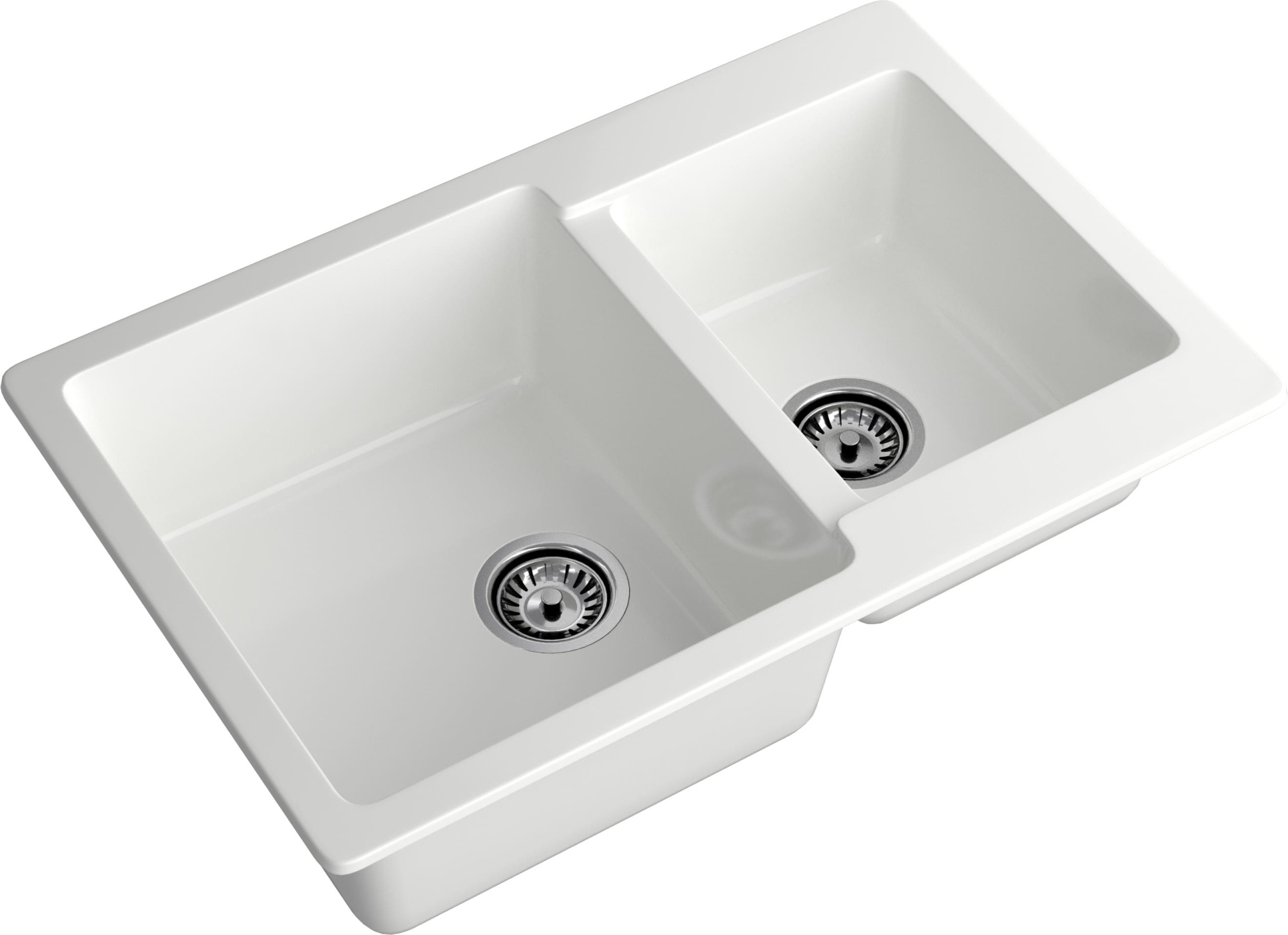 GRANFEST Мойка композит PRACTIK GF-P--780K  2 чаши 780*510 мм  иней  арт.GF-