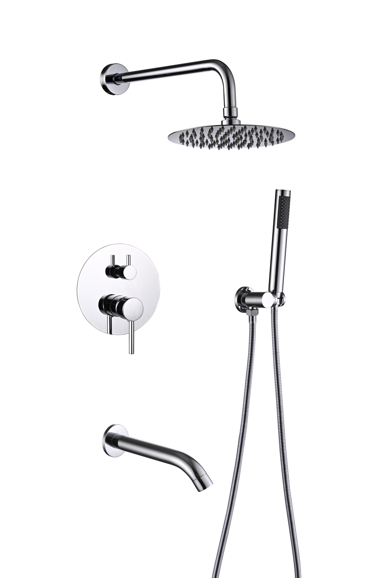 Душевая система с тропическим душем ПСМ-ST-03 встраиваемая тип См-ДшОРЗШтШлА