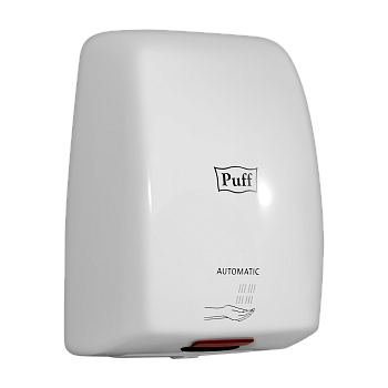 Электросушитель для рук PUFF-8815 высокоскоростной, антивандальный, белый 1 кВт (1401.375)