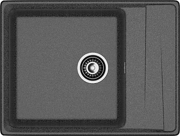 GRANFEST Мойка композит LEVEL, GF-LV-660L, чаш+кр 660*500, графит