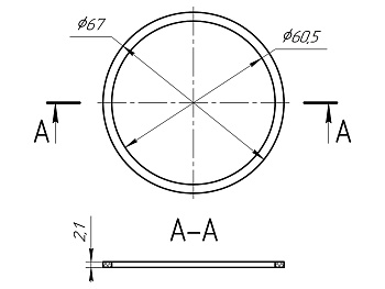 Прокладка 1 1/2х40 ANI PLAST